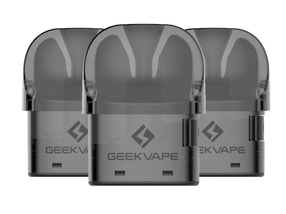 GeekVape - U Series - 2ml Cartridge mit Head 0,7 / 1,1 Ohm (3 Stück pro Packung) - 1er Packung 0,7 Ohm - Vapes4you