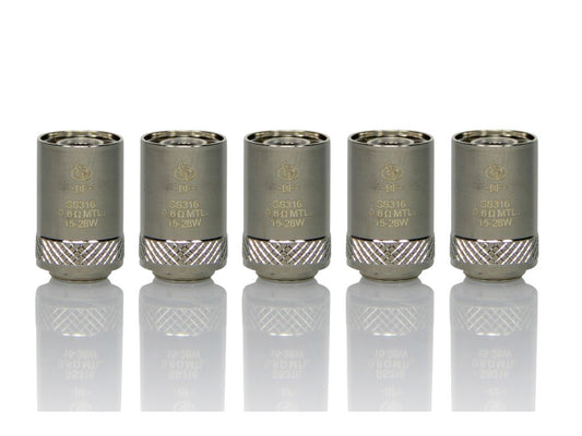 InnoCigs - BF SS316 - Heads 1,0 Ohm / 0,6 Ohm / 0,5 Ohm (5 Stück pro Packung) - 1er Packung 0,6 Ohm - Vapes4you