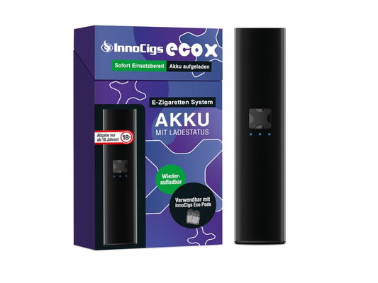 InnoCigs - Eco X - 900 mAh Akku - mit Feuertaste 1er Packung - Vapes4you