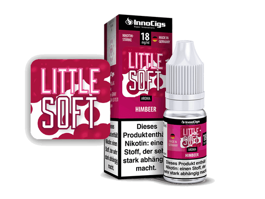 InnoCigs - Little Soft Himbeer - 10ml Fertigliquid (Nikotinfrei/Nikotin) - 1er Packung 9 mg/ml - Vapes4you