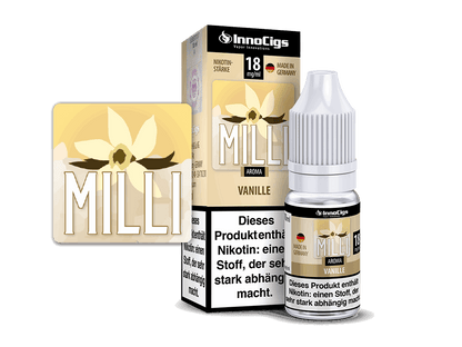 InnoCigs - Milli Vanille - 10ml Fertigliquid (Nikotinfrei/Nikotin) - 1er Packung 0 mg/ml - Vapes4you