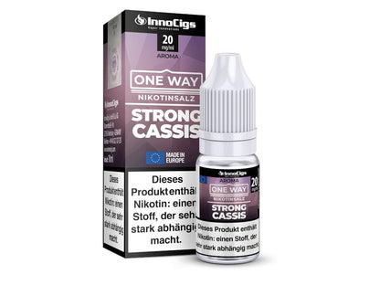 InnoCigs - One Way - Strong Cassis - 10ml Fertigliquid (Nikotinsalz) - 1er Packung 0 mg/ml - Vapes4you