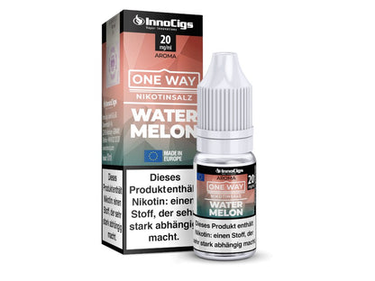 InnoCigs - One Way - Watermelon - 10ml Fertigliquid (Nikotinsalz) - 1er Packung 0 mg/ml - Vapes4you