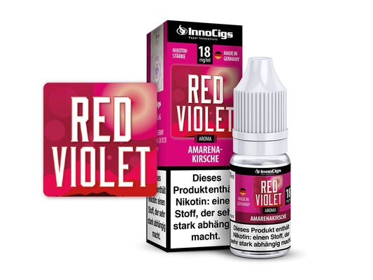 InnoCigs - Red Violet Amarenakirsche - 10ml Fertigliquid (Nikotinfrei/Nikotin) - 1er Packung 9 mg/ml - Vapes4you