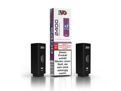 IVG - 2400 - 2ml Prefilled Pods (2 Stück pro Packung) - Blue Razz Cherry 1er Packung 20 mg/ml- Vapes4you