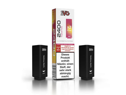 IVG - 2400 - 2ml Prefilled Pods (2 Stück pro Packung) - Tropical Fruits 1er Packung 20 mg/ml- Vapes4you