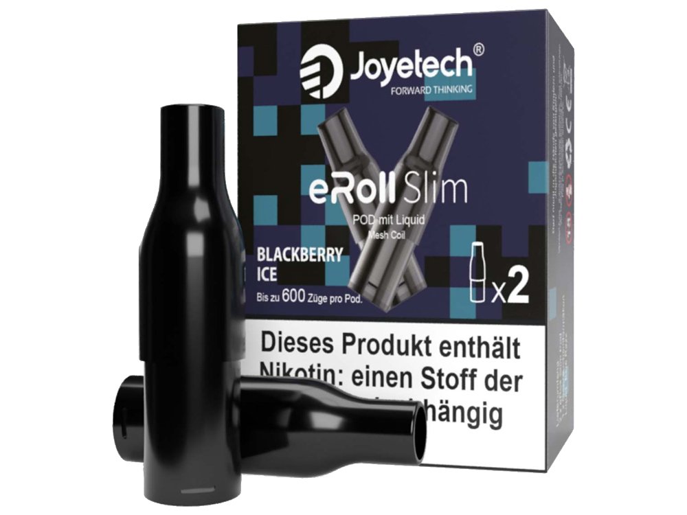Joyetech - eRoll Slim - 2ml Prefilled Pods (2 Stück pro Packung) - Blackberry Ice 1er Packung 20 mg/ml- Vapes4you