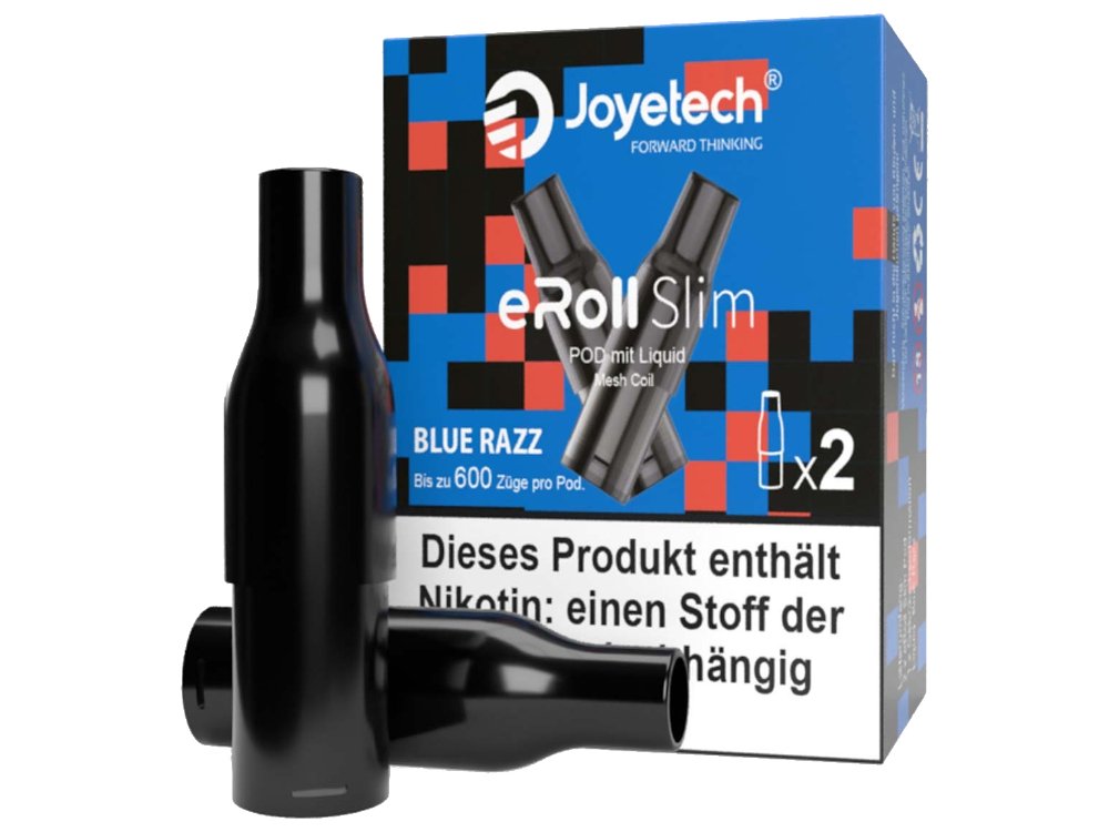 Joyetech - eRoll Slim - 2ml Prefilled Pods (2 Stück pro Packung) - Blue Razz 1er Packung 20 mg/ml- Vapes4you