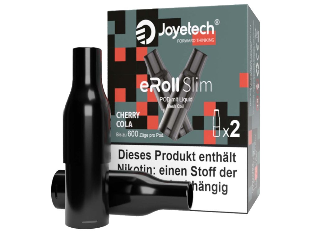 Joyetech - eRoll Slim - 2ml Prefilled Pods (2 Stück pro Packung) - Cherry Cola 1er Packung 20 mg/ml- Vapes4you