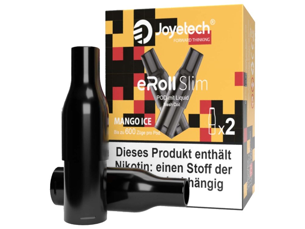 Joyetech - eRoll Slim - 2ml Prefilled Pods (2 Stück pro Packung) - Mango Ice 1er Packung 20 mg/ml- Vapes4you