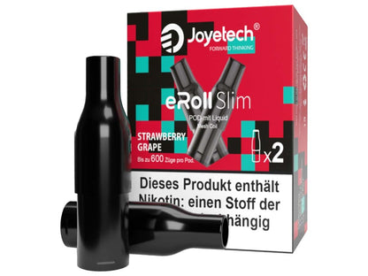 Joyetech - eRoll Slim - 2ml Prefilled Pods (2 Stück pro Packung) - Strawberry Grape 1er Packung 20 mg/ml- Vapes4you