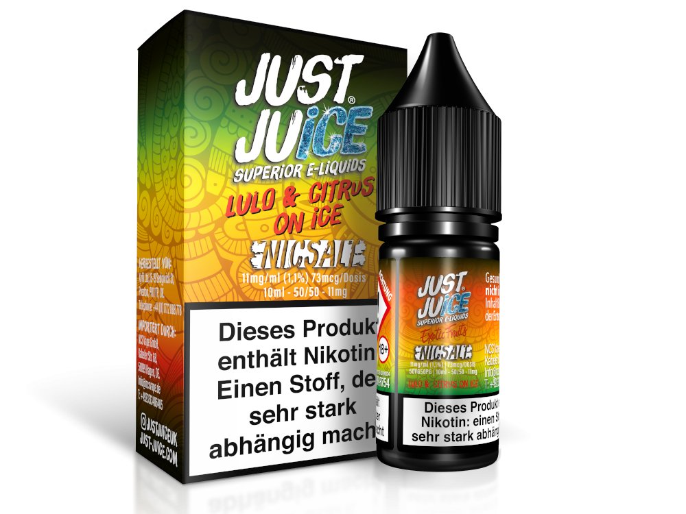 Just Juice - Lulo & Citrus on Ice - 10ml Fertigliquid (Nikotinsalz) - 1er Packung 11 mg/ml - Vapes4you