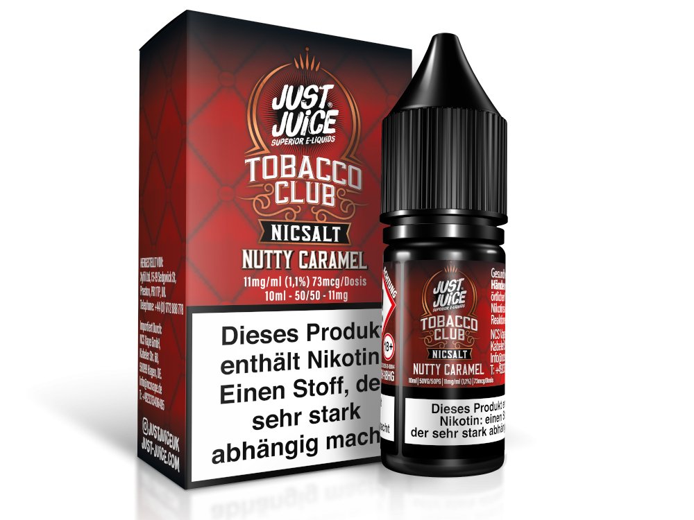 Just Juice - Nutty Caramel - 10ml Fertigliquid (Nikotinsalz) - 1er Packung 11 mg/ml - Vapes4you