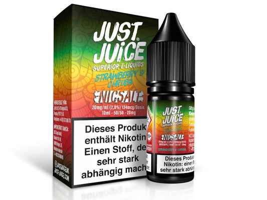 Just Juice - Strawberry & Curuba - 10ml Fertigliquid (Nikotinsalz) - 1er Packung 20 mg/ml - Vapes4you