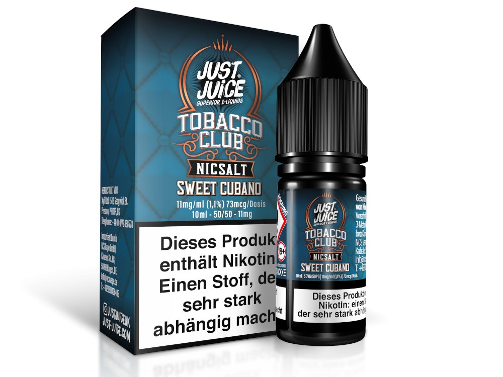 Just Juice - Sweet Cubano - 10ml Fertigliquid (Nikotinsalz) - 1er Packung 11 mg/ml - Vapes4you