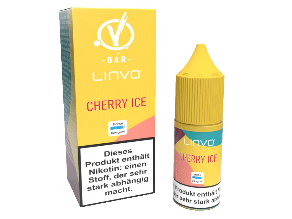 Linvo - Cherry Ice - 10ml Fertigliquid (Nikotinsalz) - 1er Packung 20 mg/ml - Vapes4you