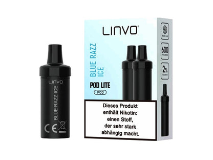 Linvo - Pod Lite - 2ml Prefilled Cartridge (2 Stück pro Packung) - Blue Razz Ice 1er Packung 20 mg/ml- Vapes4you