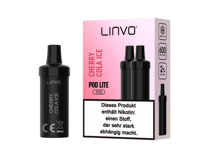 Linvo - Pod Lite - 2ml Prefilled Cartridge (2 Stück pro Packung) - Cherry Cola Ice 1er Packung 20 mg/ml- Vapes4you