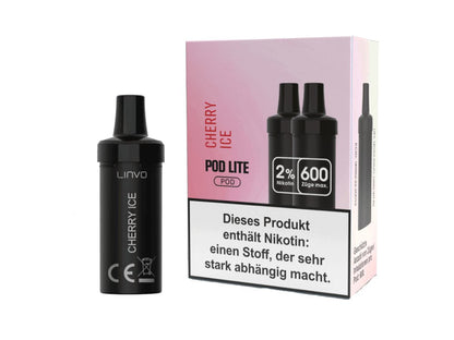 Linvo - Pod Lite - 2ml Prefilled Cartridge (2 Stück pro Packung) - Cherry Ice 1er Packung 20 mg/ml- Vapes4you