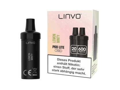 Linvo - Pod Lite - 2ml Prefilled Cartridge (2 Stück pro Packung) - Lemon Minty 1er Packung 20 mg/ml- Vapes4you