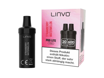Linvo - Pod Lite - 2ml Prefilled Cartridge (2 Stück pro Packung) - Strawberry Watermelon 1er Packung 20 mg/ml- Vapes4you