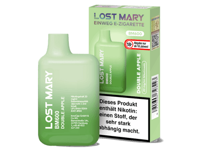 Lost Mary - BM600 - Einweg E-Zigarette (Nikotin) - Double Apple 1er Packung 20 mg/ml- Vapes4you