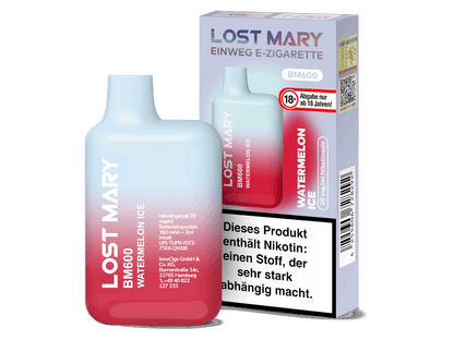 Lost Mary - BM600 - Einweg E-Zigarette (Nikotin) - Watermelon Ice 1er Packung 20 mg/ml- Vapes4you