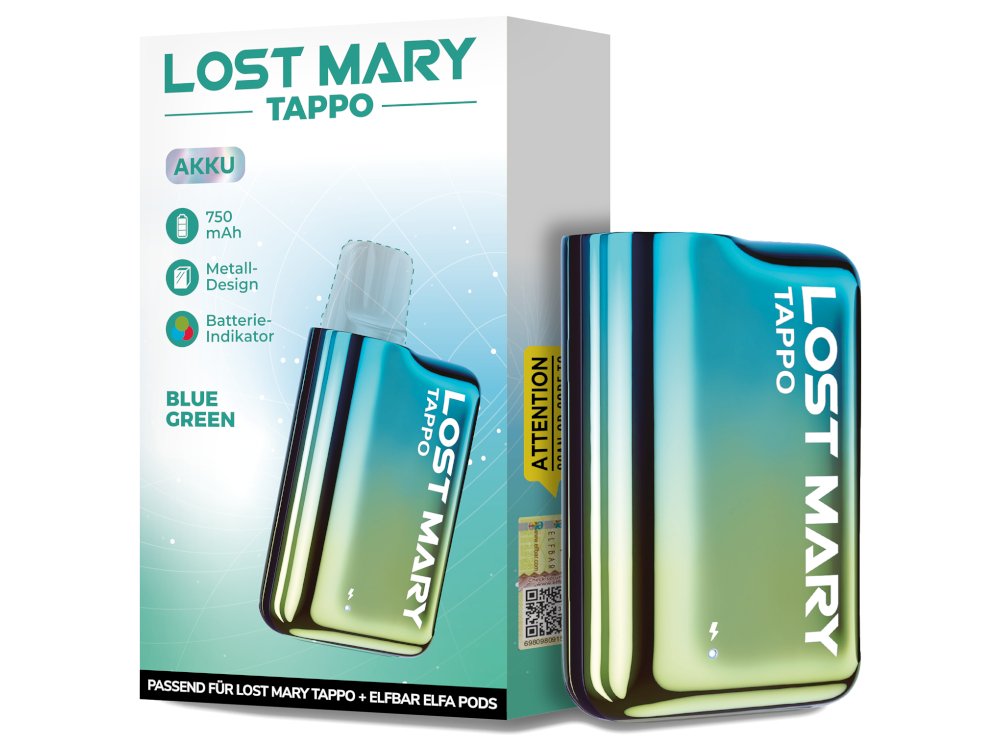 Lost Mary - Tappo - 750mAh Akku (für Prefilled Pods) - blau-grün 1er Packung - Vapes4you