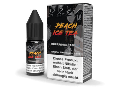 MaZa - Peach Ice Tea - 10ml Fertigliquid (Nikotinsalz) - 1er Packung 10 mg/ml - Vapes4you