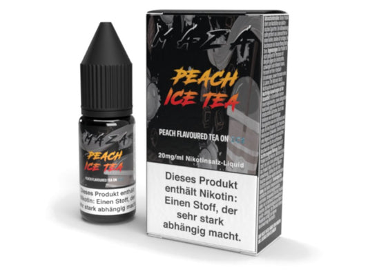 MaZa - Peach Ice Tea - 10ml Fertigliquid (Nikotinsalz) - 1er Packung 20 mg/ml - Vapes4you