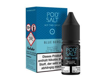 Pod Salt - Blue Berg - 10ml Fertigliquid (Nikotinsalz) - 1er Packung 11 mg/ml - Vapes4you