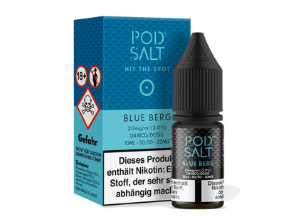 Pod Salt - Blue Berg - 10ml Fertigliquid (Nikotinsalz) - 1er Packung 20 mg/ml - Vapes4you