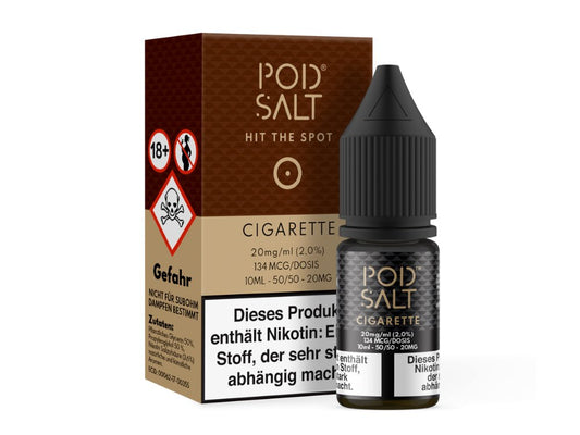 Pod Salt - Cigarette - 10ml Fertigliquid (Nikotinsalz) - 1er Packung 20 mg/ml - Vapes4you