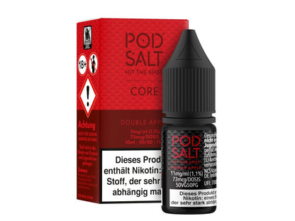 Pod Salt Core - Double Apple - 10ml Fertigliquid (Nikotinsalz) - 1er Packung 11 mg/ml - Vapes4you