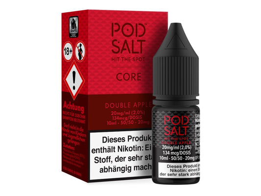 Pod Salt Core - Double Apple - 10ml Fertigliquid (Nikotinsalz) - 1er Packung 20 mg/ml - Vapes4you