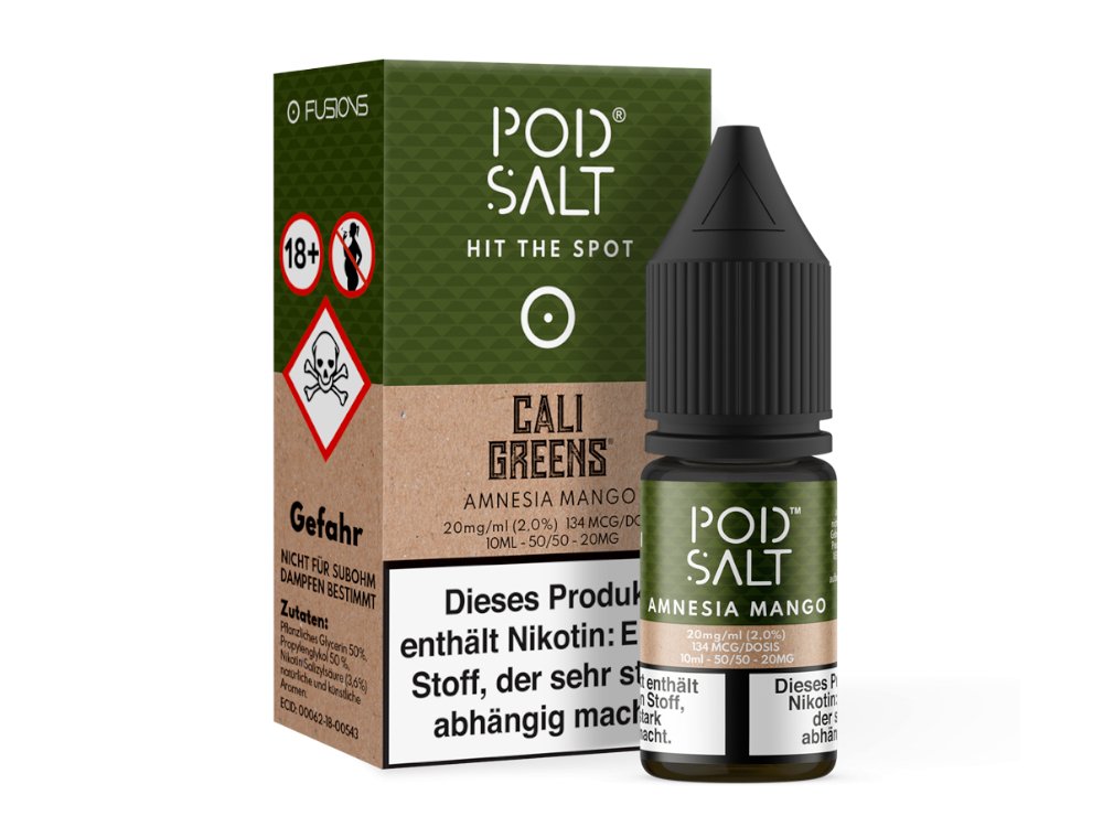 Pod Salt Fusion - Amnesia Mango - 10ml Fertigliquid (Nikotinsalz) - 1er Packung 20 mg/ml - Vapes4you