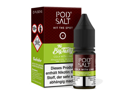 Pod Salt Fusion - Cola with Lime - 10ml Fertigliquid (Nikotinsalz) - 1er Packung 20 mg/ml - Vapes4you