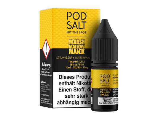 Pod Salt Fusion - Marshmallow Man 3 - 10ml Fertigliquid (Nikotinsalz) - 1er Packung 11 mg/ml - Vapes4you