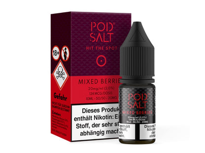 Pod Salt - Mixed Berries - 10ml Fertigliquid (Nikotinsalz) - 1er Packung 20 mg/ml - Vapes4you