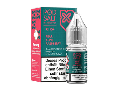 Pod Salt X - Pear Apple Raspberry - 10ml Fertigliquid (Nikotinsalz) - Pear Apple Raspberry 1er Packung 10 mg/ml- Vapes4you