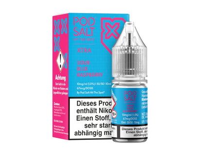 Pod Salt X - Sour Blue Raspberry - 10ml Fertigliquid (Nikotinsalz) - 1er Packung 10 mg/ml - Vapes4you