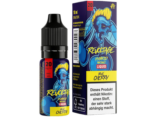Revoltage - Blue Cherry - 10ml Fertigliquid (Hybrid Nikotinsalz) - Blue Cherry 1er Packung 20 mg/ml- Vapes4you