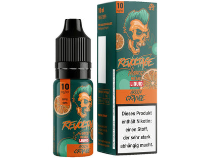 Revoltage - Green Orange - 10ml Fertigliquid (Nikotinfrei/Hybrid Nikotinsalz) - 1er Packung 10 mg/ml - Vapes4you