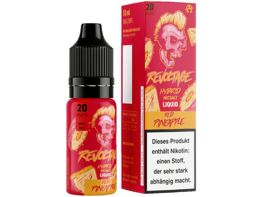 Revoltage - Red Pineapple - 10ml Fertigliquid (Nikotinfrei/Hybrid Nikotinsalz) - 1er Packung 20 mg/ml - Vapes4you