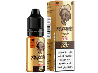 Revoltage - Tobacco Gold - 10ml Fertigliquid (Hybrid Nikotinsalz) - 1er Packung 10 mg/ml - Vapes4you