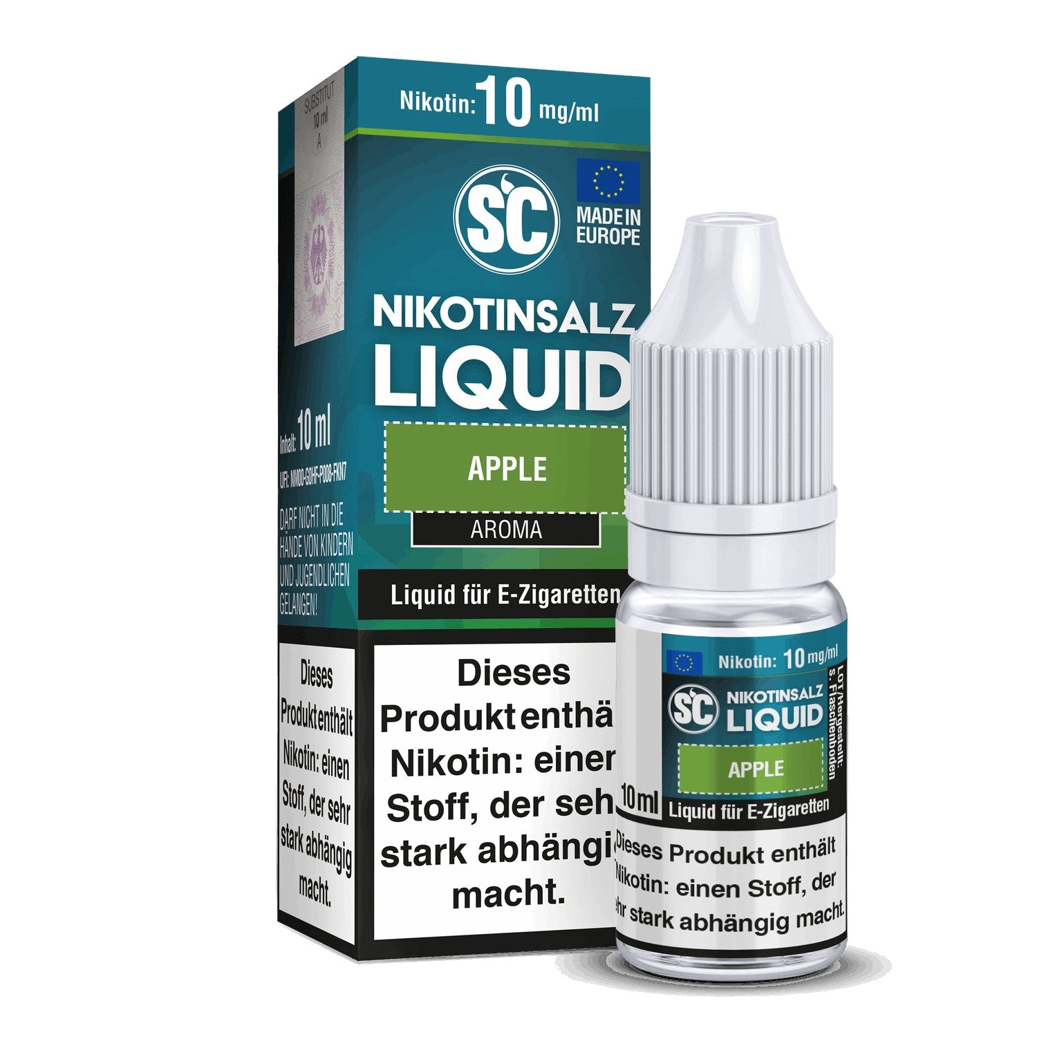 SC - Apple - 10ml Fertigliquid (Nikotinsalz) - 1er Packung 10 mg/ml - Vapes4you