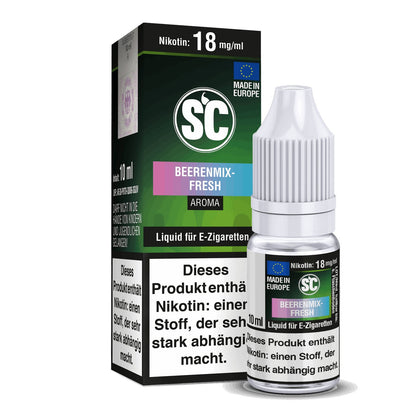 SC - Beerenmix Fresh - 10ml Fertigliquid (Nikotinfrei/Nikotin) - 1er Packung 12 mg/ml - Vapes4you
