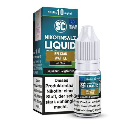 SC - Belgian Waffle - 10ml Fertigliquid (Nikotinsalz) - 1er Packung 10 mg/ml - Vapes4you