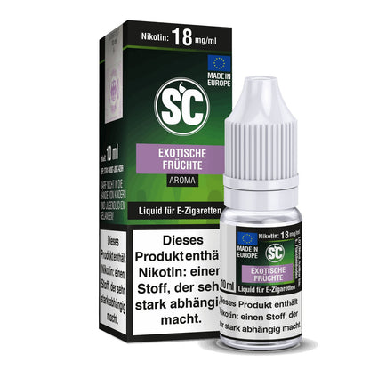 SC - Exotische Früchte - 10ml Fertigliquid (Nikotinfrei/Nikotin) - 1er Packung 0 mg/ml - Vapes4you