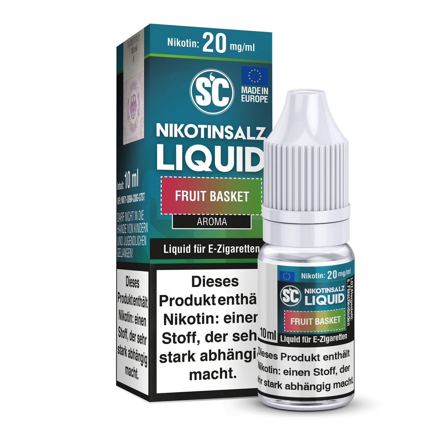 SC - Fruit Basket - 10ml Fertigliquid (Nikotinsalz) - 1er Packung 20 mg/ml - Vapes4you